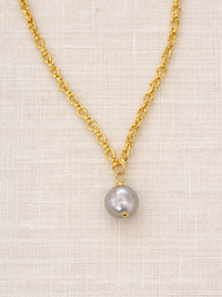 Baroque Natural Grey Pearl Necklace