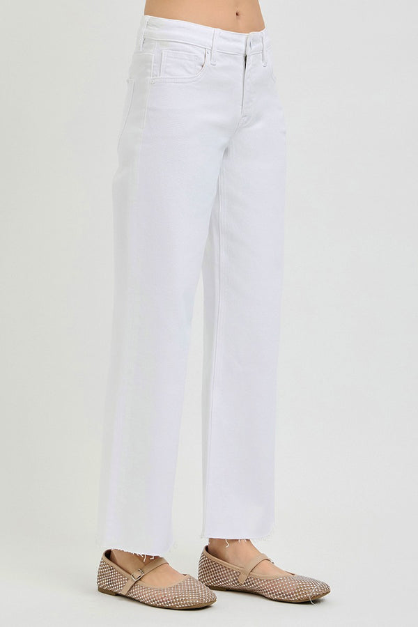 Franklin Mid-Rise Straight Denim