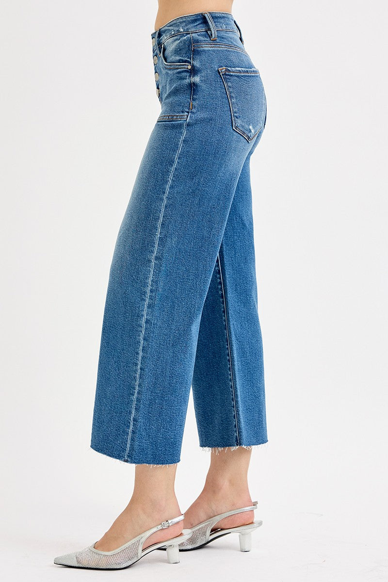 Showla High-Rise Button Fly Denim