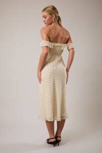 Flutter Strap Polka Dot Dress