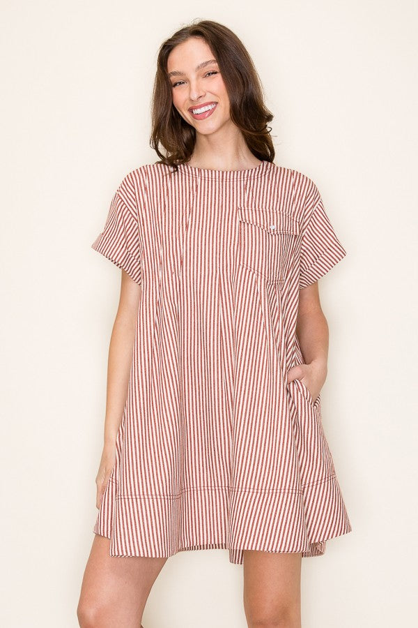 Cotton Striped Dress