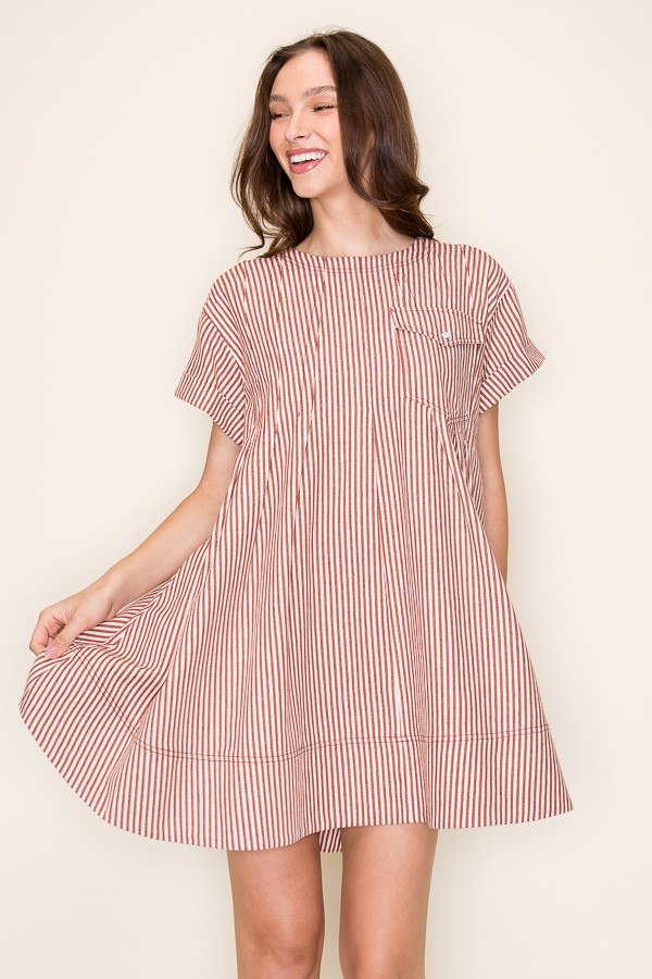 Cotton Striped Dress