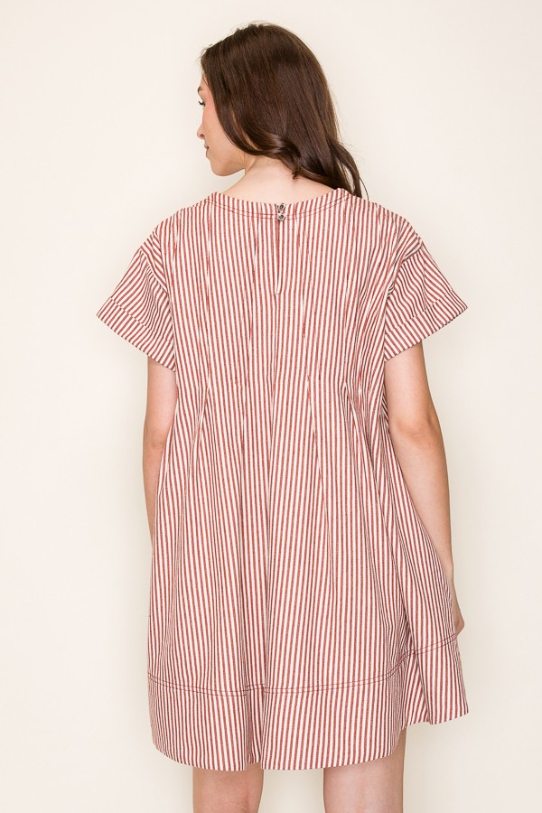 Cotton Striped Dress