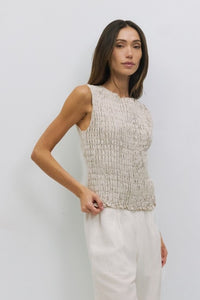 Maven Linen Smocked Top