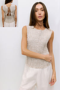 Maven Linen Smocked Top