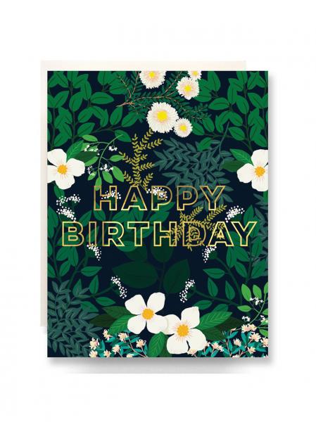 Secret Garden Birthday Card