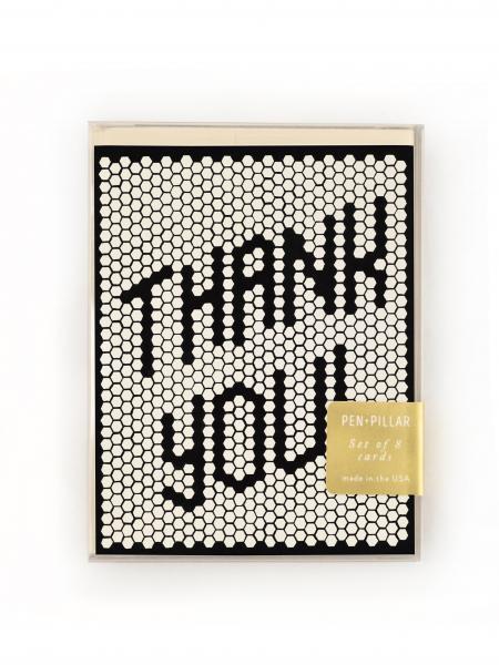 Tile Thank You Cards - Set/8