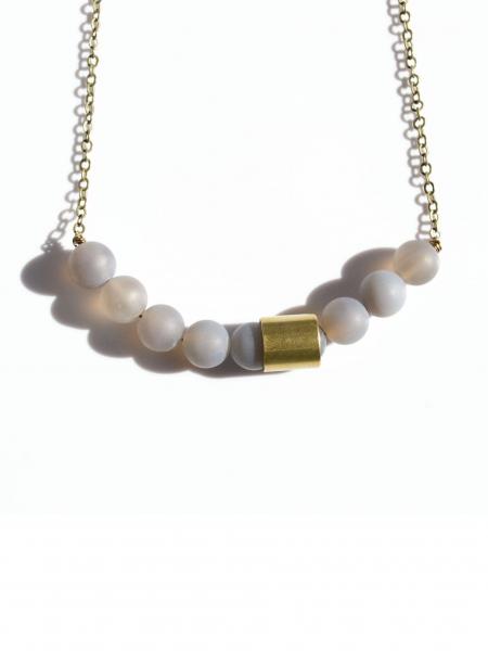 Movement Necklace - Grey Agate