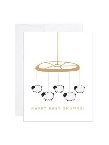 Sheep Mobile Baby Card