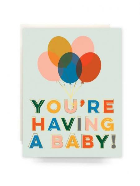 Balloons Baby Card