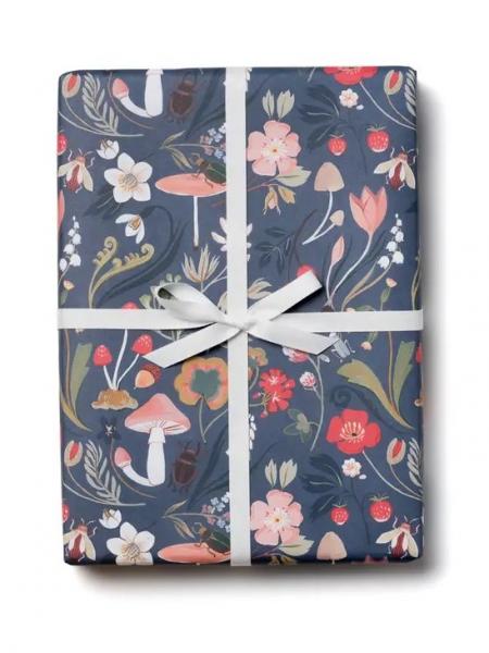 Forest Blue Wrapping Paper - Roll