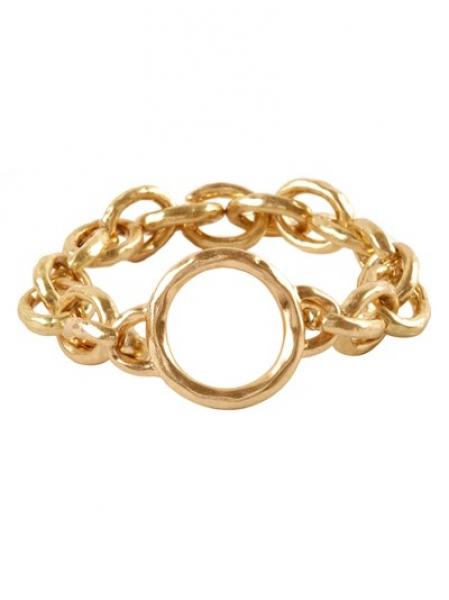 Circle Gold Stretch Bracelet