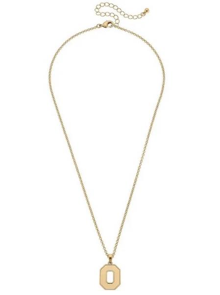 Ohio State 24K Gold Plated Necklace