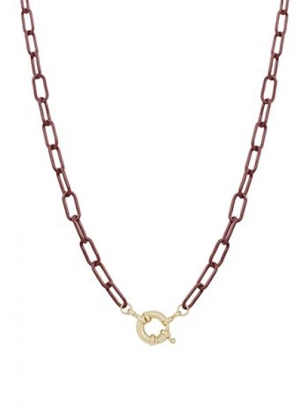 Scarlet Coated Chain Necklace