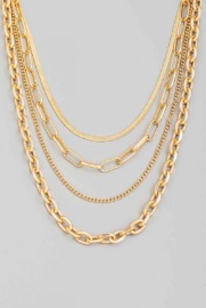 Chunky 4 Layer Chain Necklace