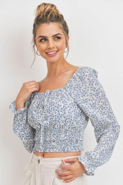 Delft Smocked Top