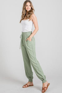 Cotton/Linen Jogger Pants
