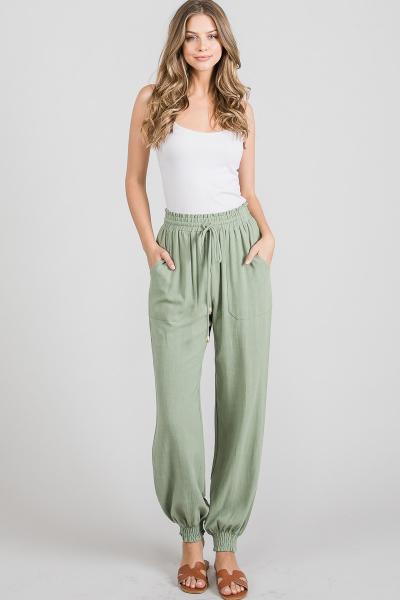 Cotton/Linen Jogger Pants